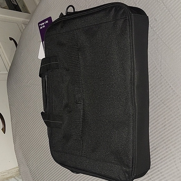 TARGUS NEW Classic‎ Slim Briefcase Messenger Padded Laptop Bag 15"-16" Business - Picture 5 of 6